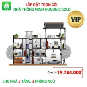 Trọn gói nhà thông minh Hunonic VIP cho nhà 3 tầng, 3 phòng ngủ