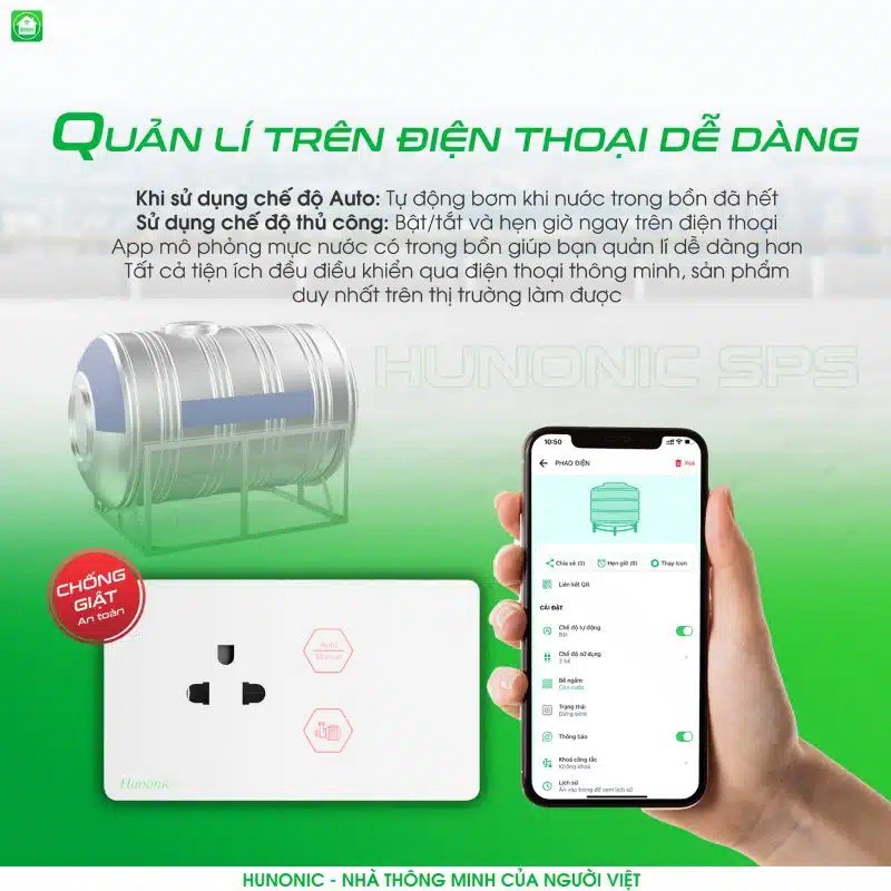 ổ cắm máy bơm chống giật