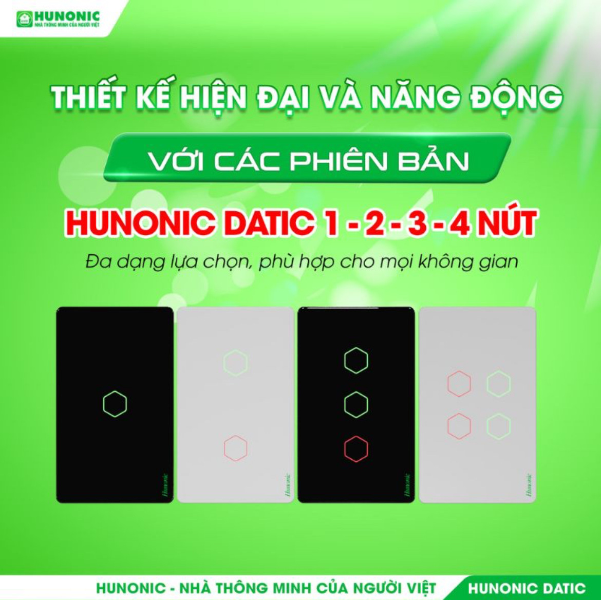 Sản phẩm công tắc thông minh mới 2025
